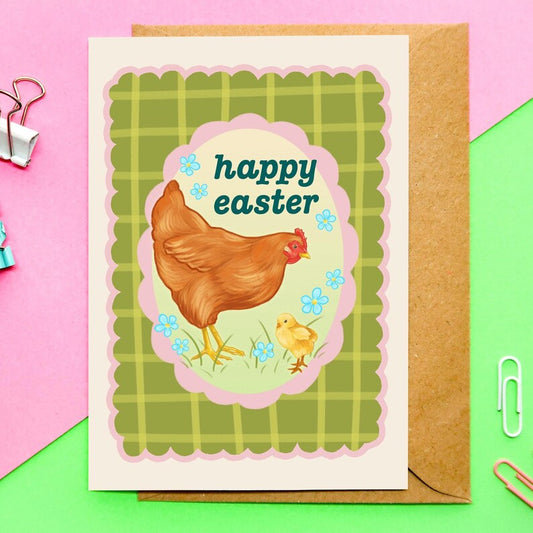 Happy Easter Chicken Card