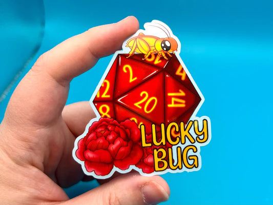 Lucky Bug D20 Sticker