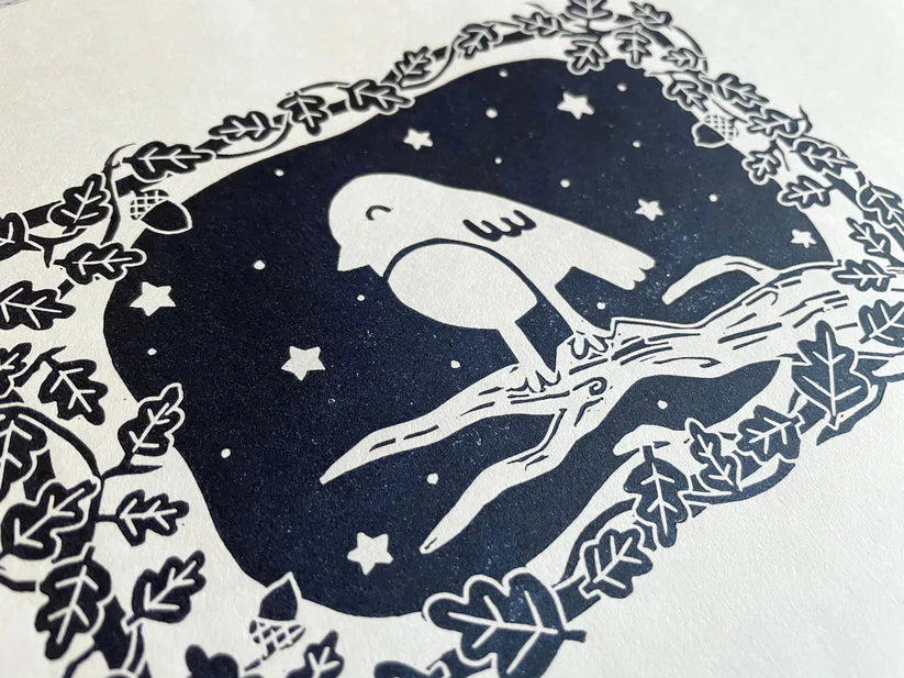 Bird On A Branch Print