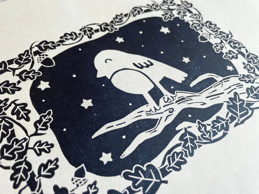 Bird On A Branch Print