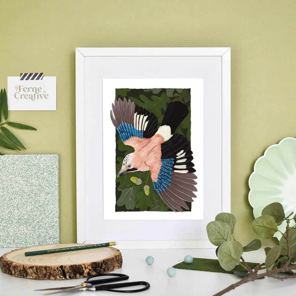 Eurasian Jay A3 Print