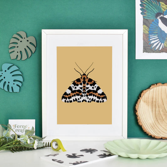 Magpie Moth Yellow Print