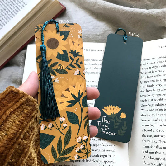 Sunflowers And Bees Bookmark