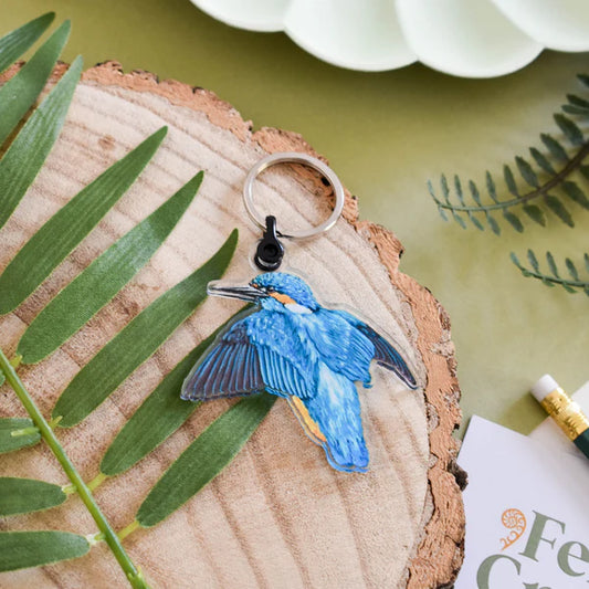 Kingfisher Recycled Acrylic Keyring