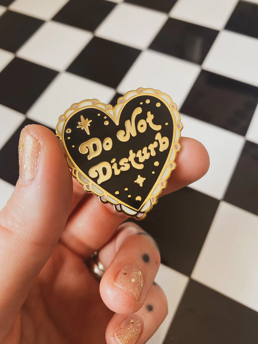 Do Not Disturb Enamel Pin