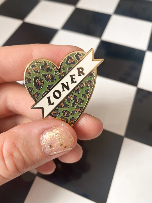 Loner Enamel Pin