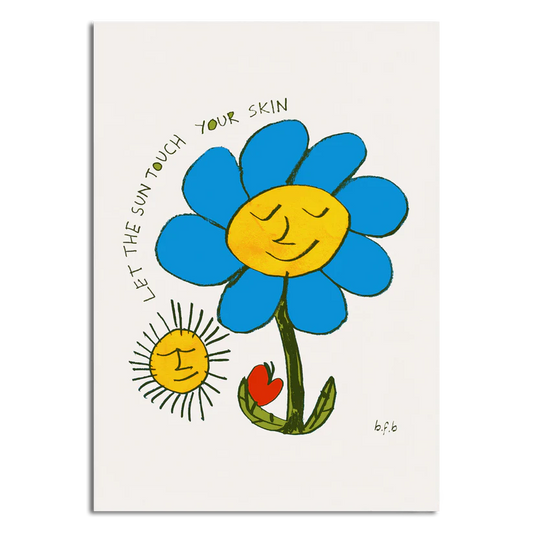 Let The Sun Touch Your Skin A4 Print