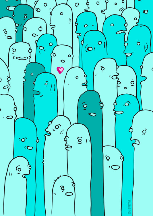 SOMEONE BLUE A3 PRINT