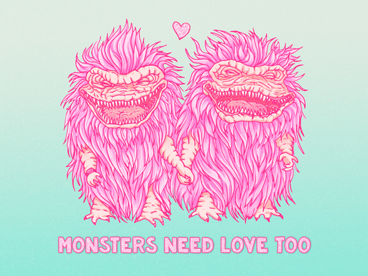 MONSTERS NEED LOVE A5 PRINT