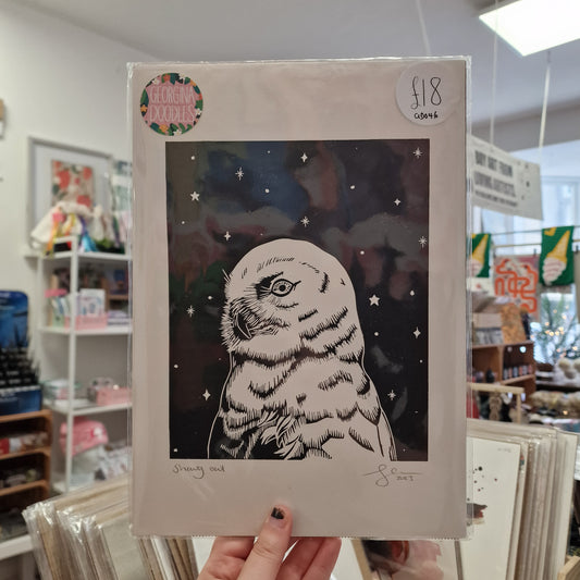 Snowy Owl A4 Print