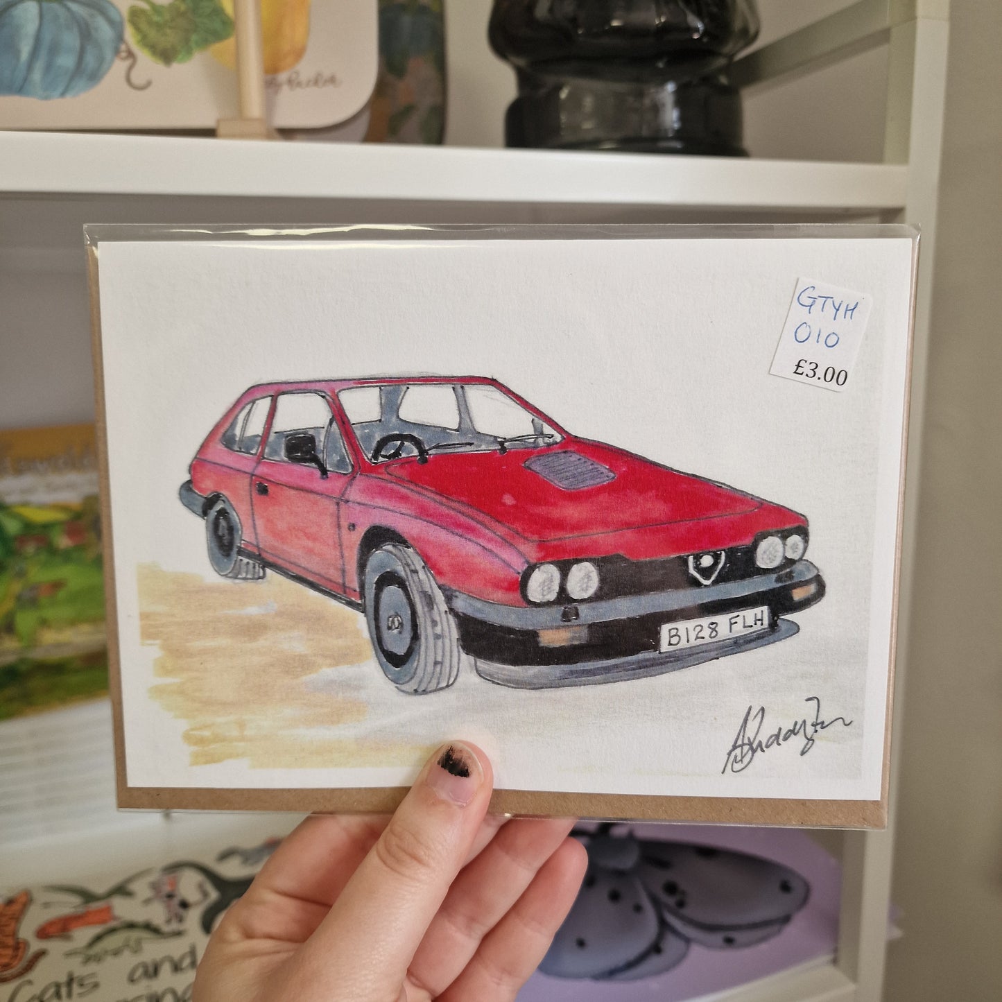 Alpha Romeo GTV6 Card