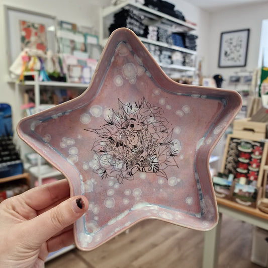 Pink Star Trinket Dish