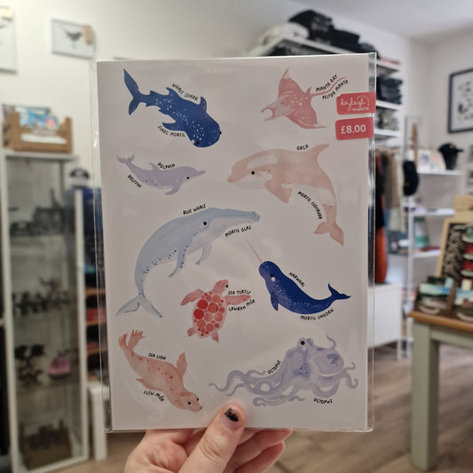 Sea Animals Print