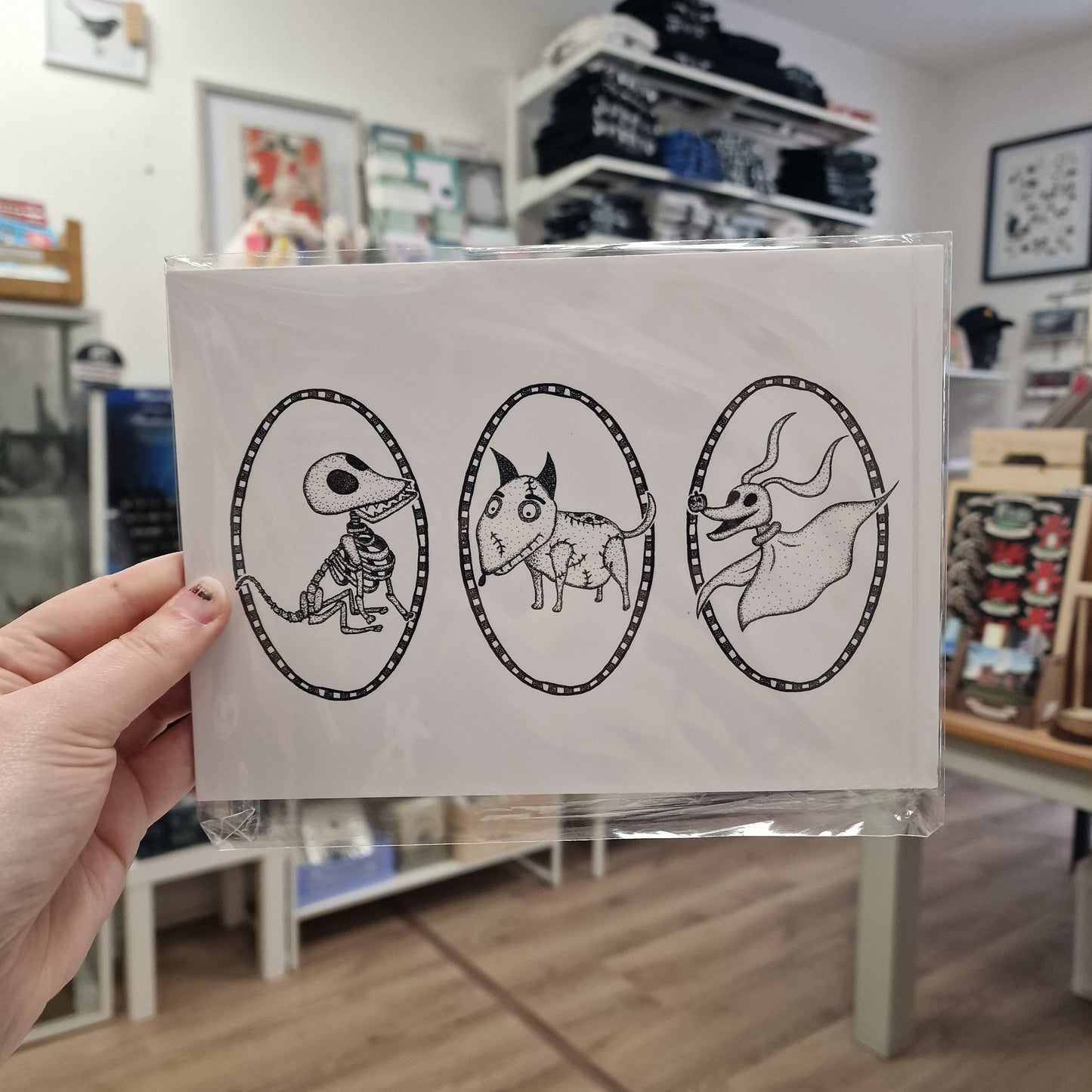 Spooky Dogs A5 Print