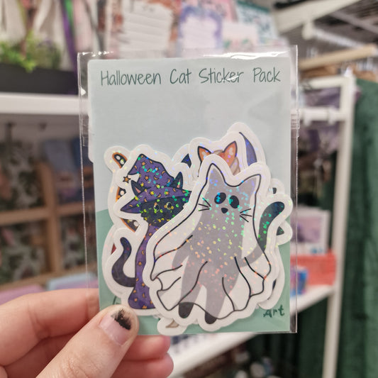 Halloween Cats Sticker Pack