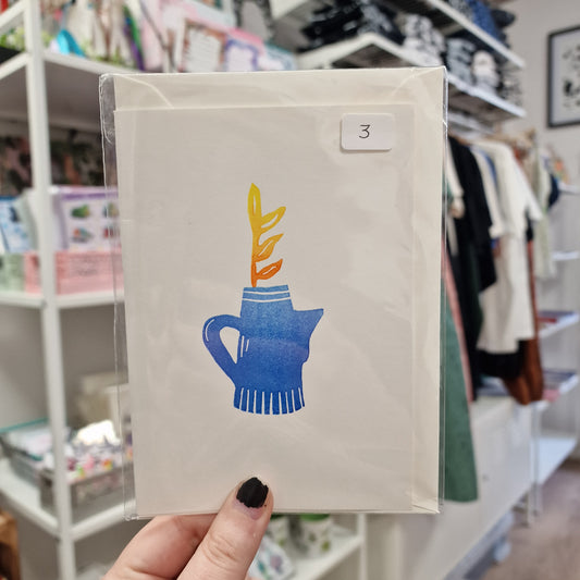 Coffee Pot + Plant Card