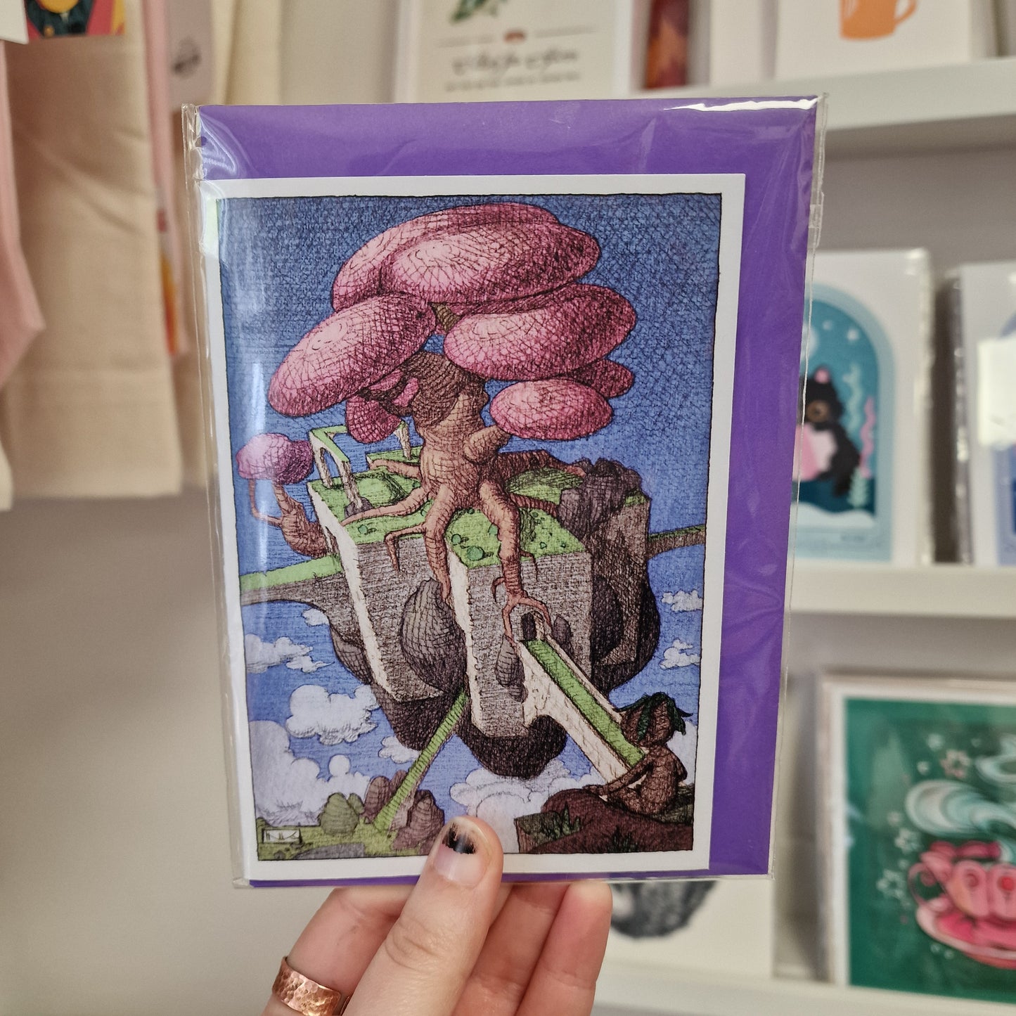 Green Blobby Tree and Mandrake card