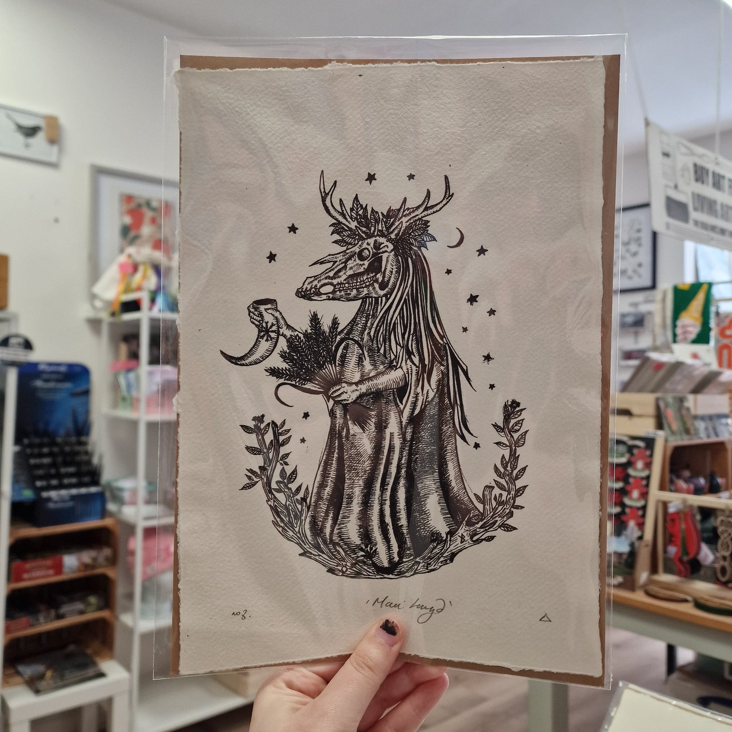 Mari Lwyd Print